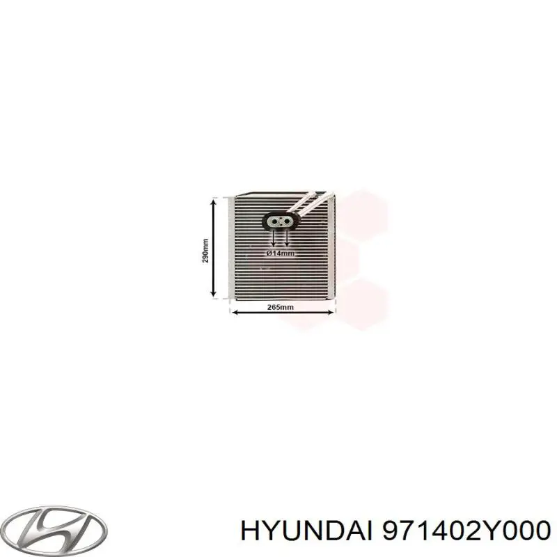 971402Y000 Hyundai/Kia Vaporizador de aparelho de ar condicionado