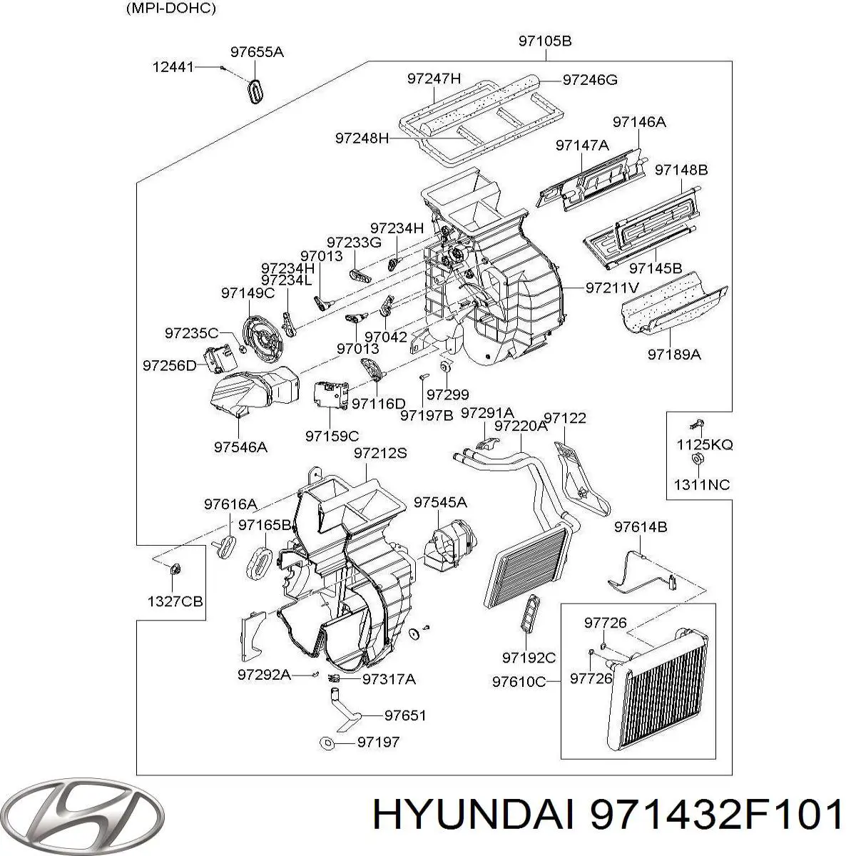  Hyundai/Kia 971432F000 preço, a partir de 109,52 USD
