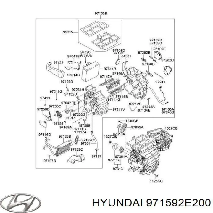 Acionamento de comporta de forno Hyundai/Kia 971592E200 preço, a partir de 116,52 USD