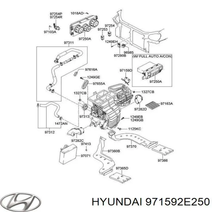 Acionamento de comporta de forno Hyundai/Kia 971592E250 preço, a partir de 41,99 USD