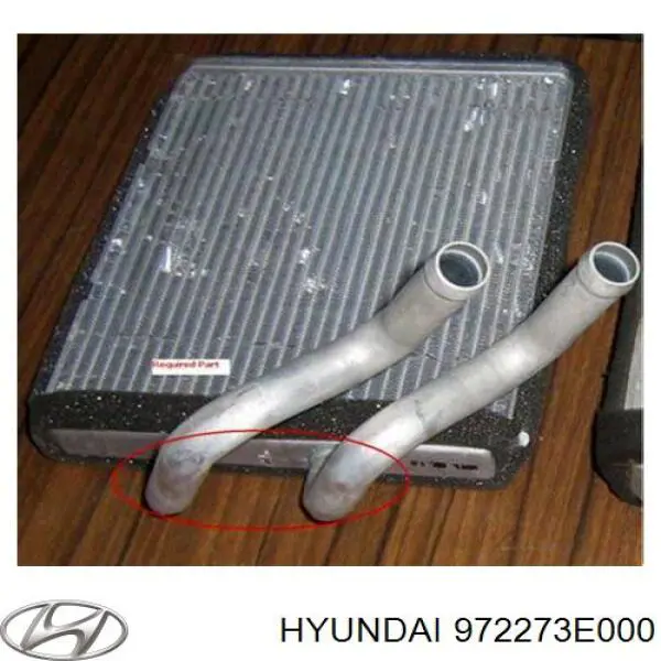 972273E000 Hyundai/Kia Radiador de forno (de aquecedor)