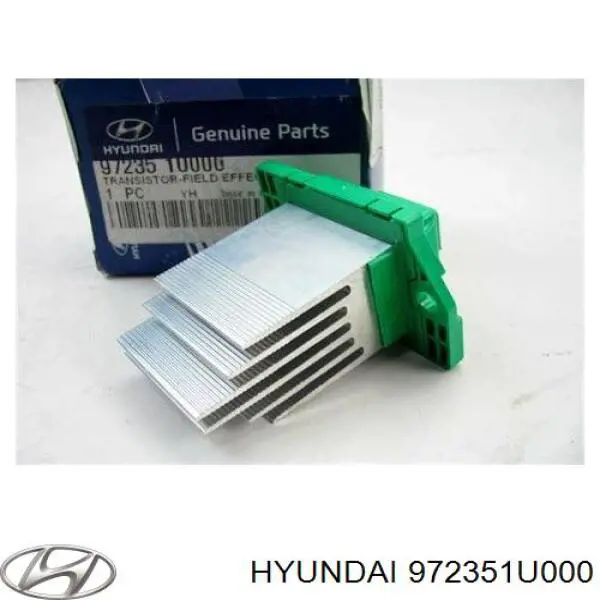 Resistor (resistência) de ventilador de forno (de aquecedor de salão) Hyundai/Kia 972351U000 preço, a partir de 25,29 USD