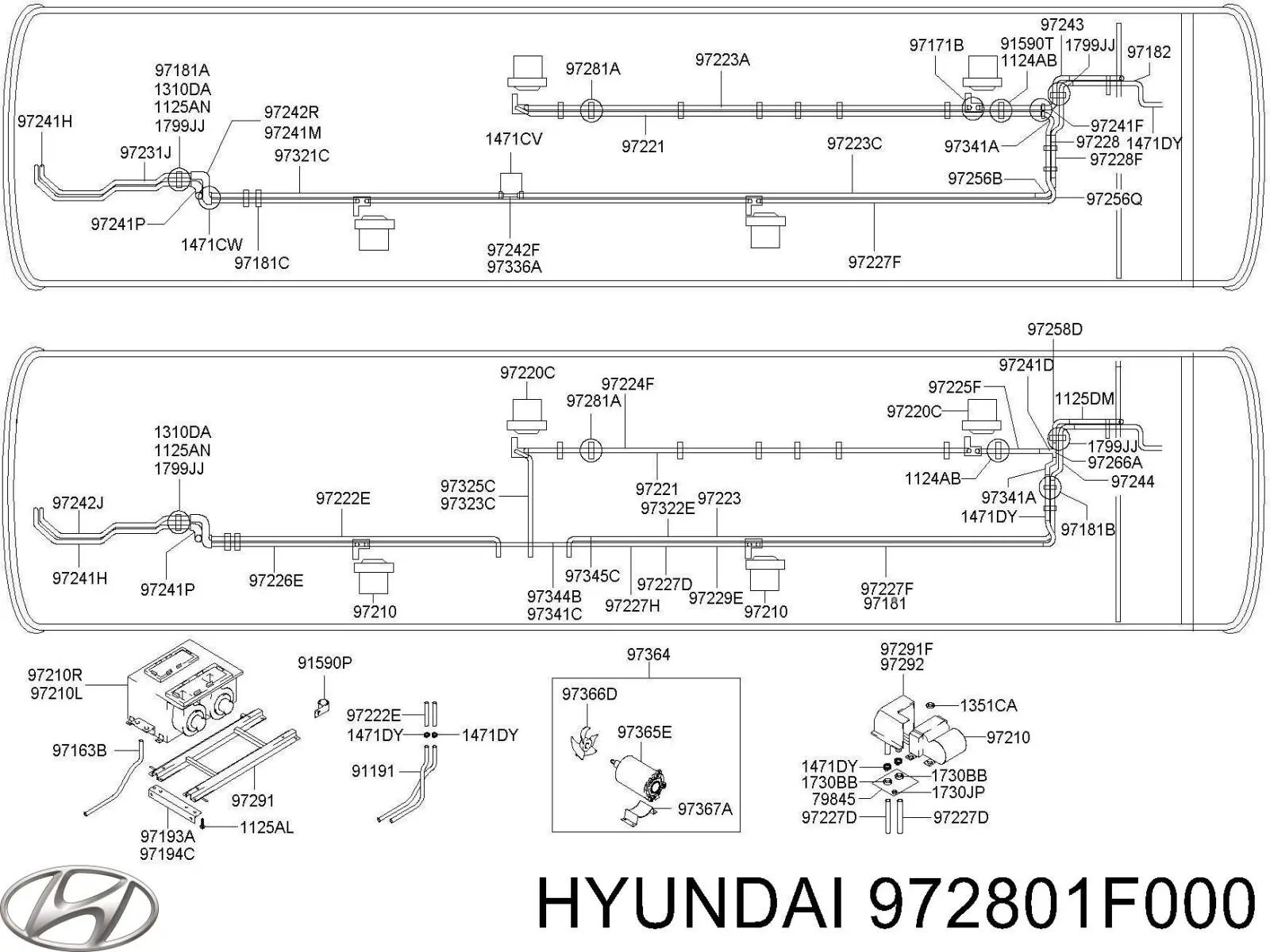 972801F000 Hyundai/Kia Sensor de sujidade de ar
