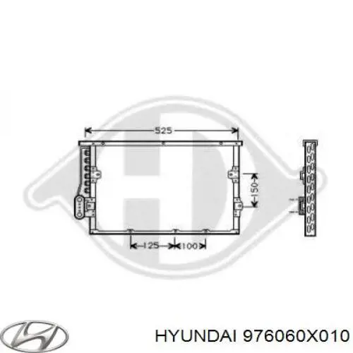 Compre 976060X010 Hyundai/Kia Radiador de aparelho de ar condicionado