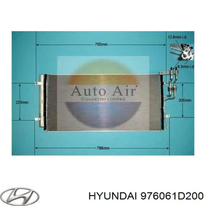 Compre 976061D200 Hyundai/Kia Radiador de aparelho de ar condicionado