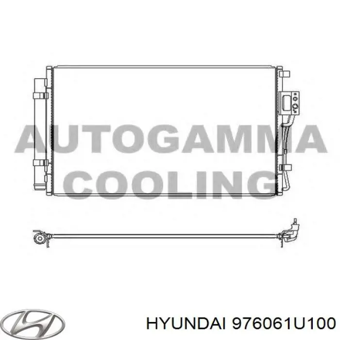 Radiador de aparelho de ar condicionado Hyundai/Kia 976061U100 preço, a partir de 105,89 USD