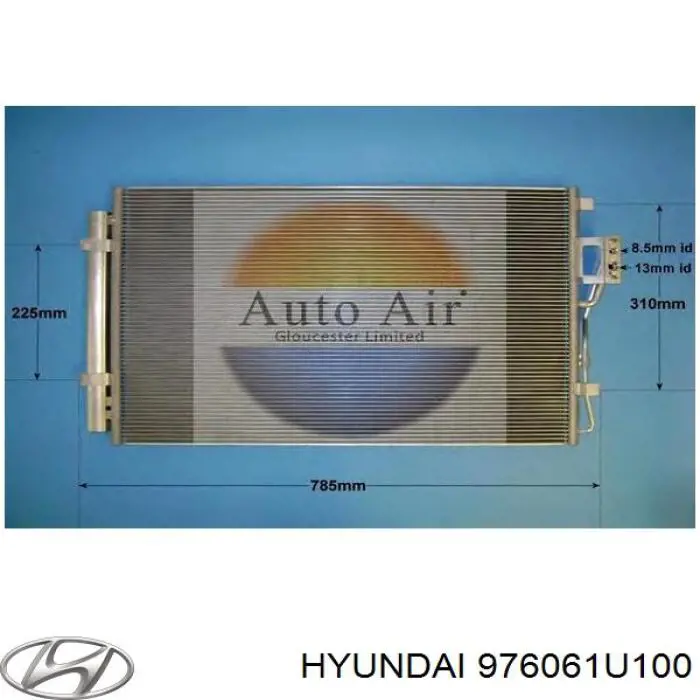 Compre 976061U100 Hyundai/Kia Radiador de aparelho de ar condicionado