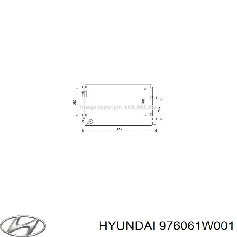 Radiador de aparelho de ar condicionado Hyundai/Kia 976061W001 preço, a partir de 114,88 USD