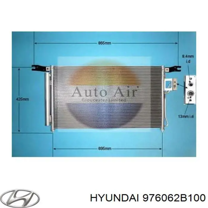 Radiador de aparelho de ar condicionado Hyundai/Kia 976062B100 preço, a partir de 95,34 USD