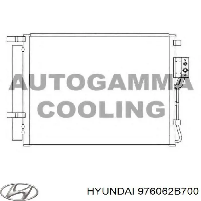 Compre 976062B700 Hyundai/Kia Radiador de aparelho de ar condicionado