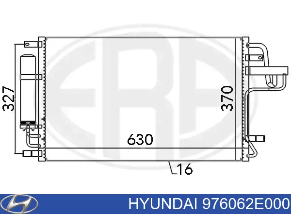Radiador de aparelho de ar condicionado Hyundai/Kia 976062E000 preço, a partir de 73,21 USD