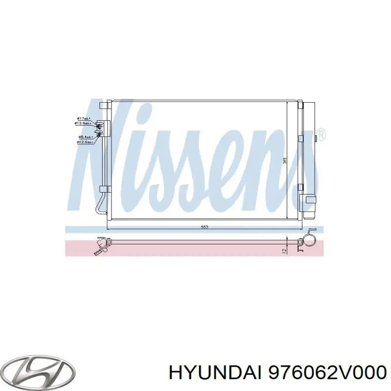 976062V000 Hyundai/Kia Radiador de aparelho de ar condicionado