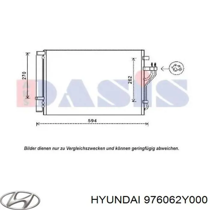 Radiador de aparelho de ar condicionado Hyundai/Kia 976062Y000 preço, a partir de 93,64 USD