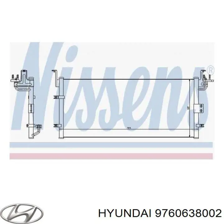 Compre 9760638002 Hyundai/Kia Radiador de aparelho de ar condicionado
