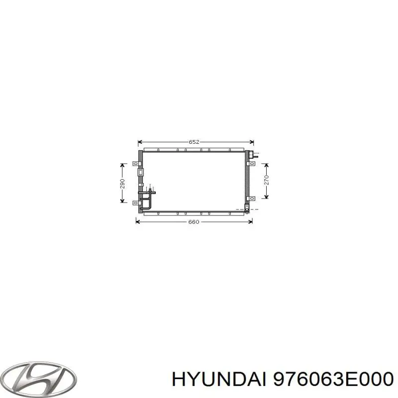 Compre 976063E000 Hyundai/Kia Radiador de aparelho de ar condicionado