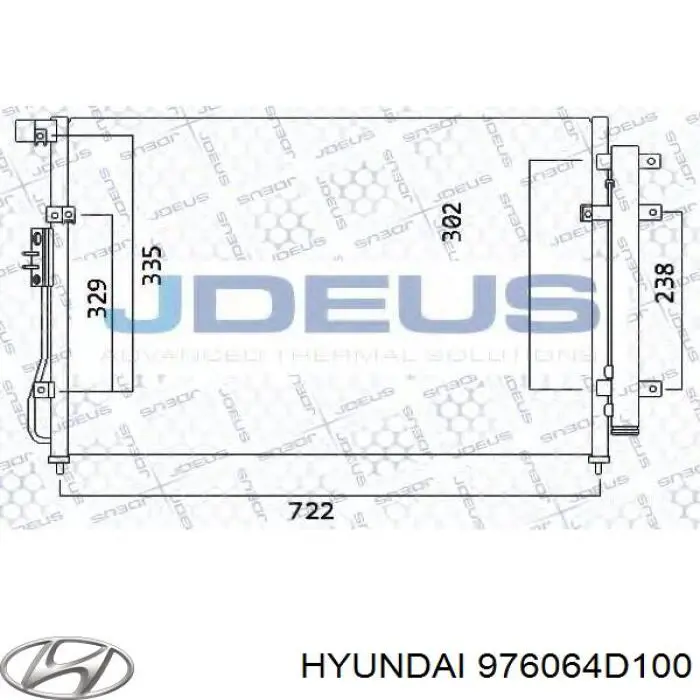 Compre 976064D100 Hyundai/Kia Radiador de aparelho de ar condicionado
