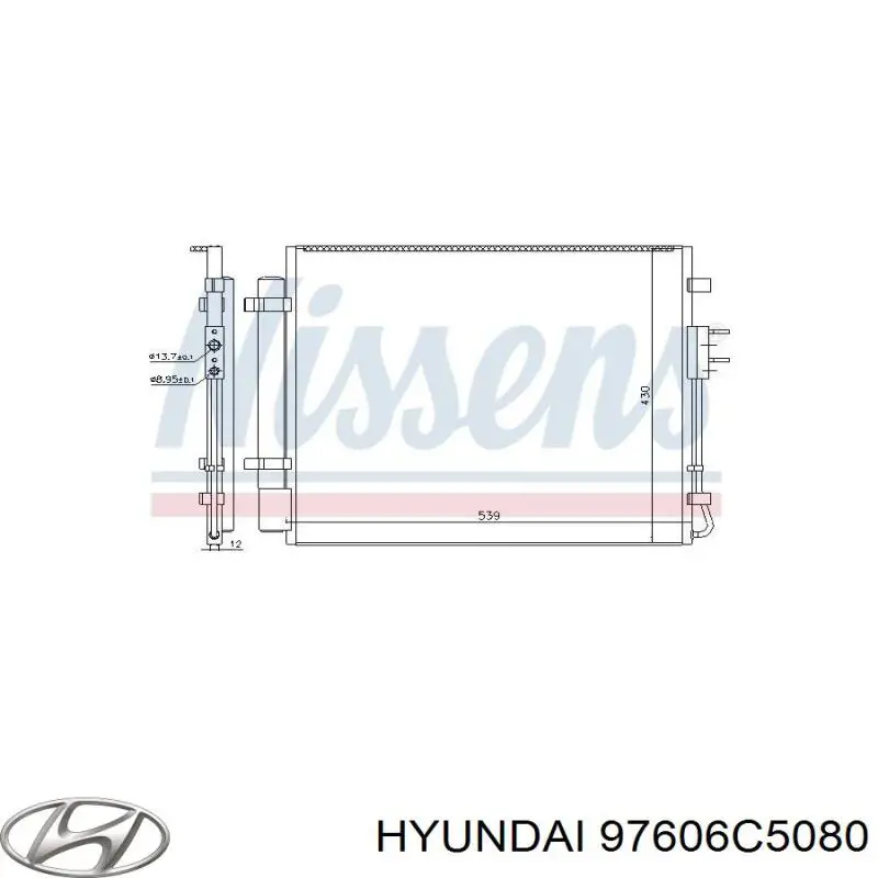 Radiador de aparelho de ar condicionado Hyundai/Kia 97606C5080 preço, a partir de 180,30 USD