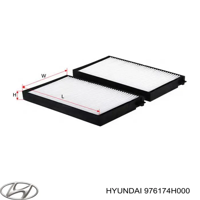 Filtro de salão Hyundai/Kia 976174H000