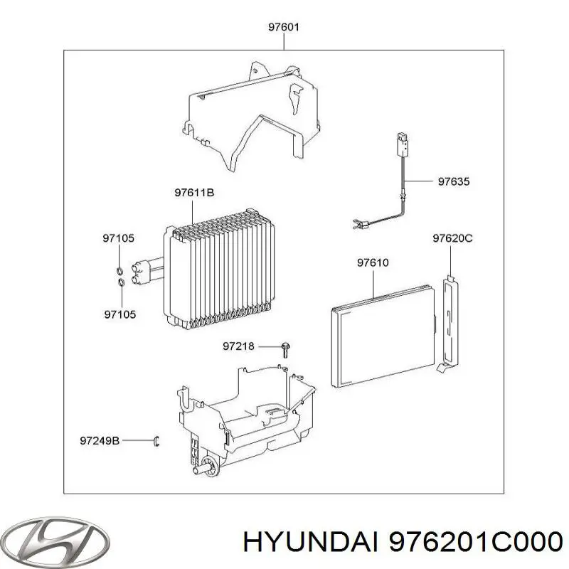  Hyundai/Kia 976201C000 preço, a partir de 59,25 USD