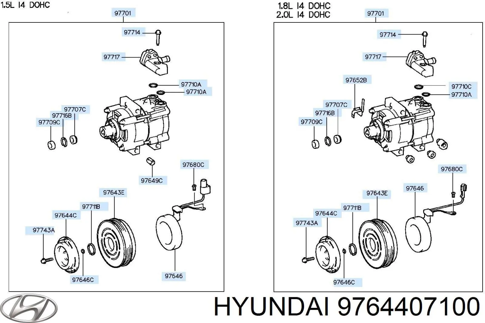  Hyundai/Kia 9764407100 preço, a partir de  USD