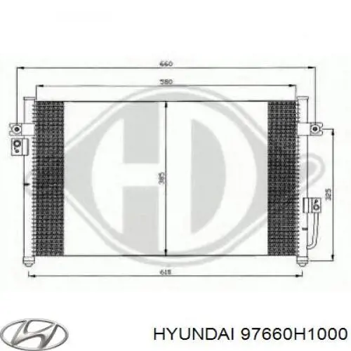 Radiador de aparelho de ar condicionado Hyundai/Kia 97660H1000 preço, a partir de 95,34 USD