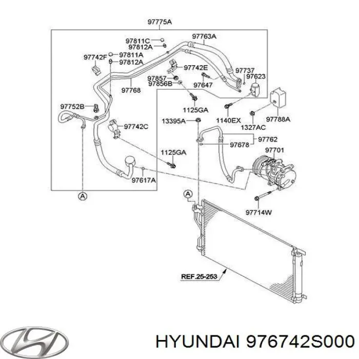 Válvula do compressor de aparelho de ar condicionado Hyundai/Kia 976742S000 preço, a partir de 135,70 USD