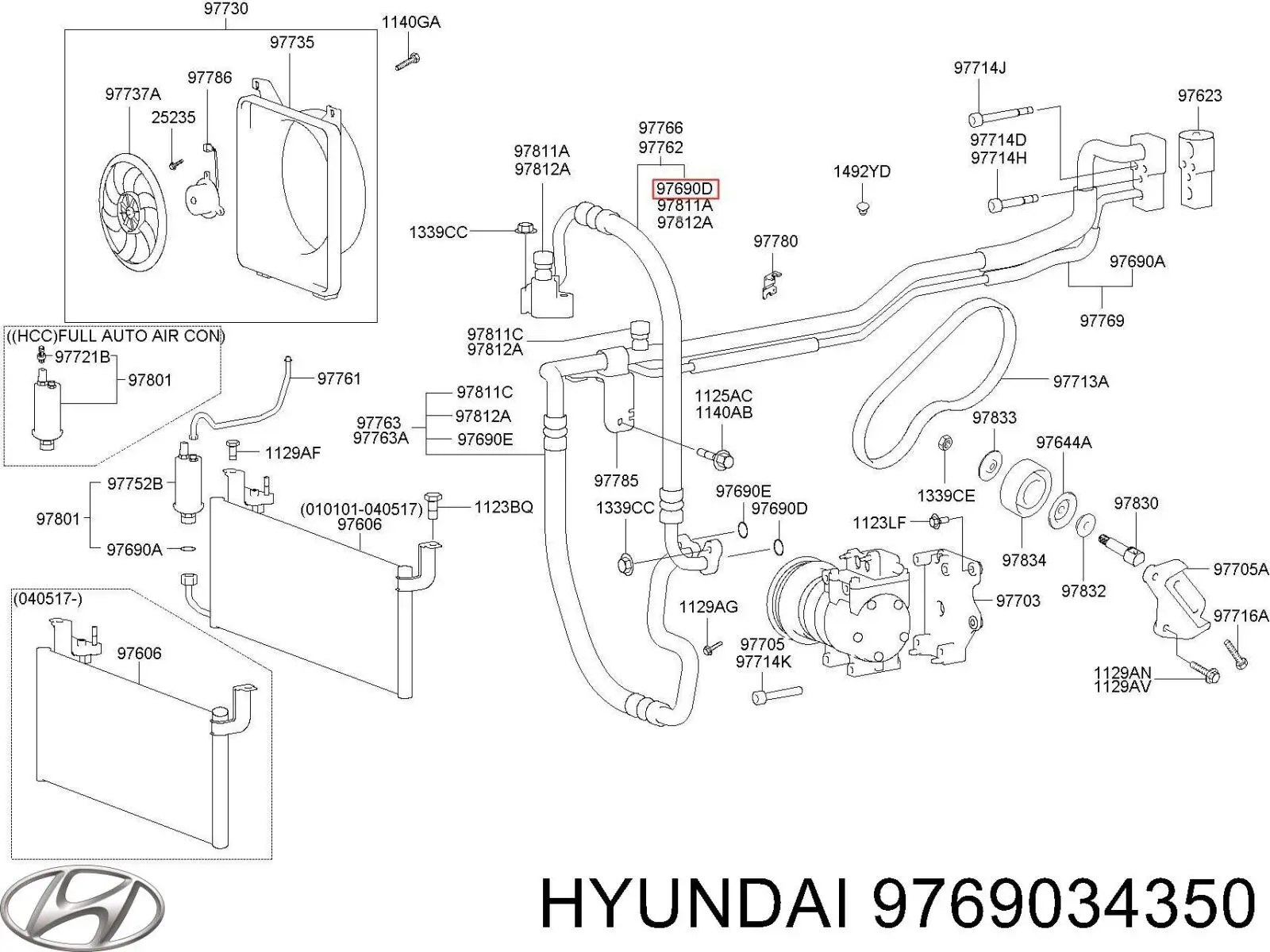 Vedante anular de mangueira do compressor de retorno Hyundai/Kia 9769034350 preço, a partir de 3,90 USD