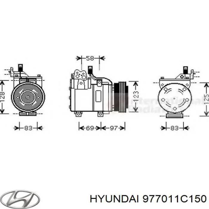 Compre 977011C150 Hyundai/Kia Compressor de aparelho de ar condicionado