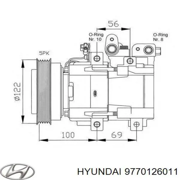 Compressor de aparelho de ar condicionado Hyundai/Kia 9770126011 preço, a partir de 328,21 USD