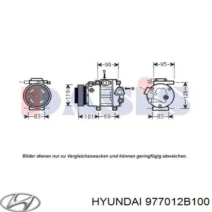 Compressor de aparelho de ar condicionado Hyundai/Kia 977012B100 preço, a partir de 223,68 USD