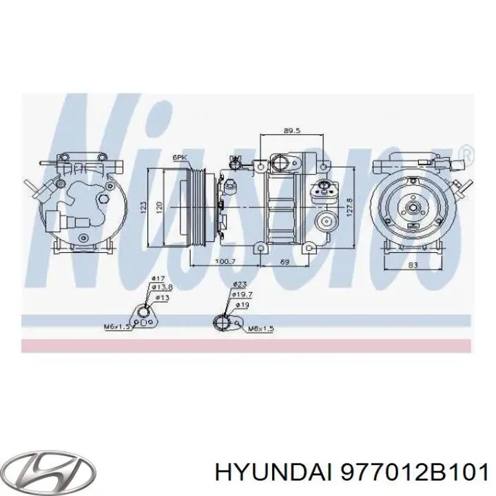 Compressor de aparelho de ar condicionado Hyundai/Kia 977012B101 preço, a partir de 187,28 USD