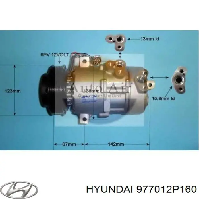 Compressor de aparelho de ar condicionado Hyundai/Kia 977012P160 preço, a partir de 374,17 USD