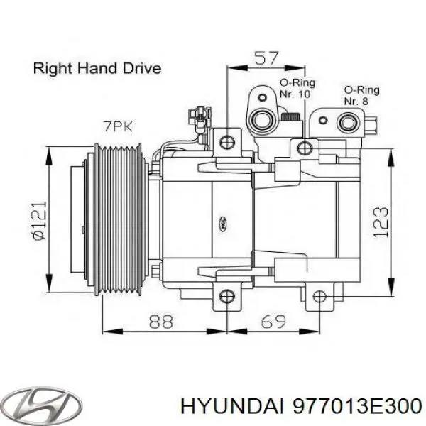977013E300 Hyundai/Kia Compressor de aparelho de ar condicionado