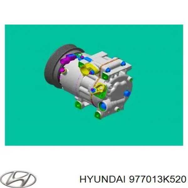 Compressor de aparelho de ar condicionado Hyundai/Kia 977013K520 preço, a partir de 366,75 USD