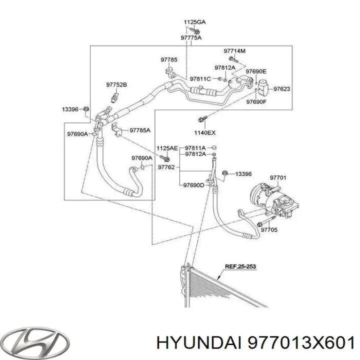 Compressor de aparelho de ar condicionado Hyundai/Kia 977013X601 preço, a partir de 331,41 USD