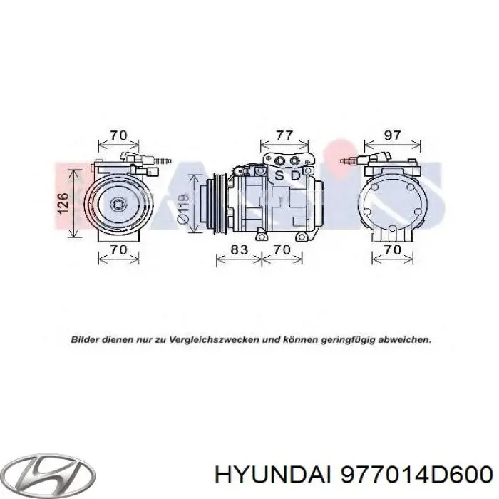 Compressor de aparelho de ar condicionado Hyundai/Kia 977014D600 preço, a partir de 589,29 USD