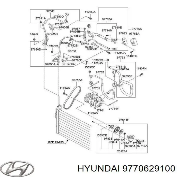 Rolo de reguladora de tensão da correia de transmissão Hyundai/Kia 9770629100 preço, a partir de 136,03 USD
