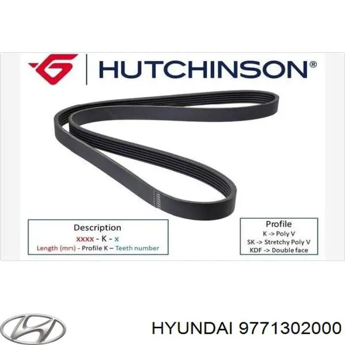 Compre 9771302000 Hyundai/Kia Correia dos conjuntos de transmissão