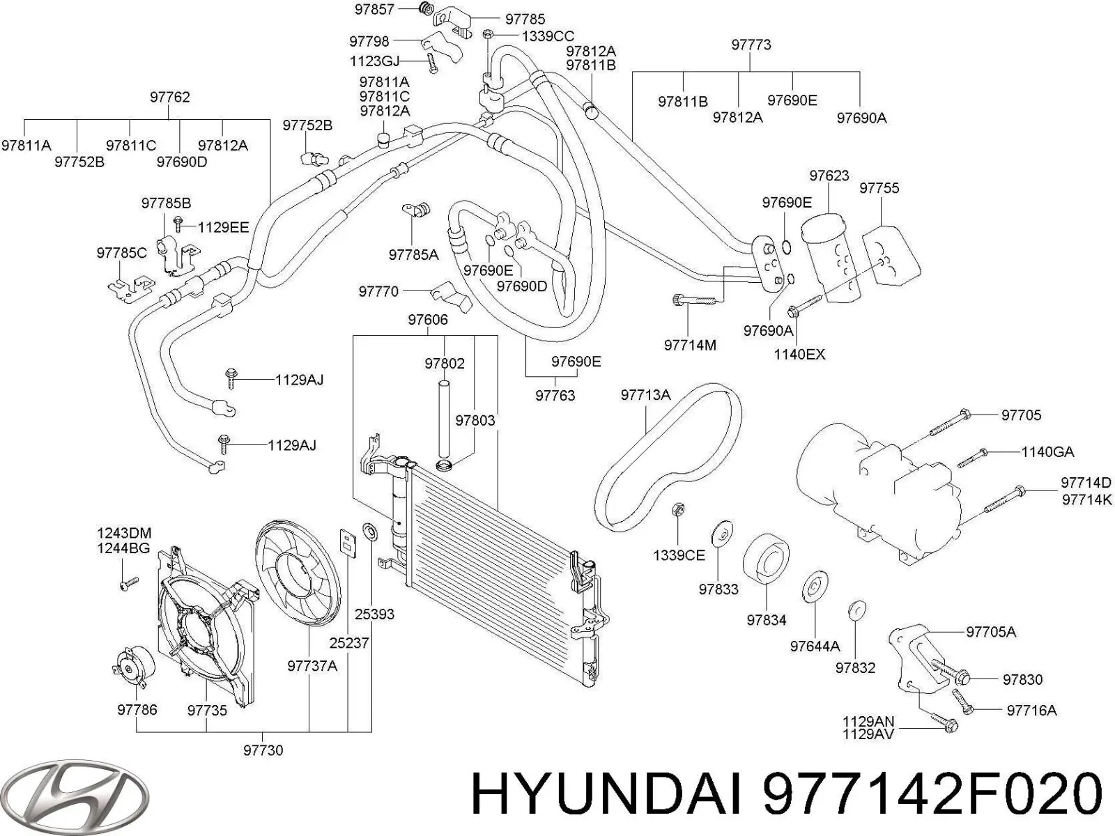  Hyundai/Kia 977142F020 preço, a partir de  