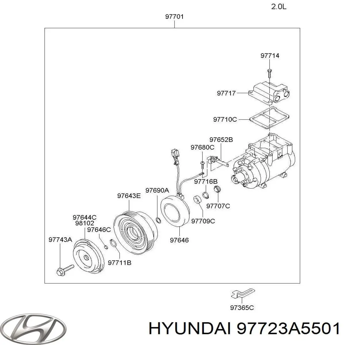  Hyundai/Kia 97723A5501 preço, a partir de  USD