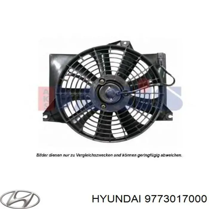 Difusor do radiador de aparelho de ar condicionado, montado com roda de aletas e o motor Hyundai/Kia 9773017000 preço, a partir de 85,57 USD