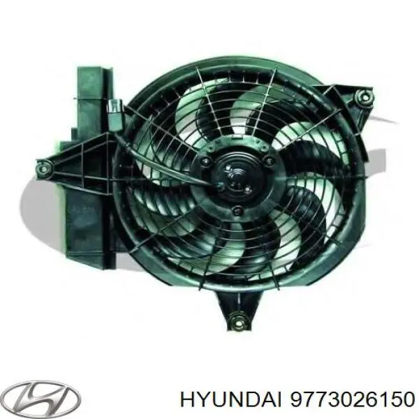 Difusor do radiador de aparelho de ar condicionado, montado com roda de aletas e o motor Hyundai/Kia 9773026150 preço, a partir de 94,10 USD