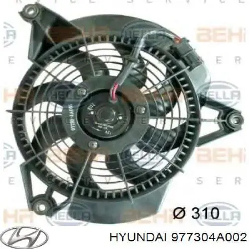 Difusor do radiador de aparelho de ar condicionado, montado com roda de aletas e o motor Hyundai/Kia 977304A005 preço, a partir de 78,32 USD