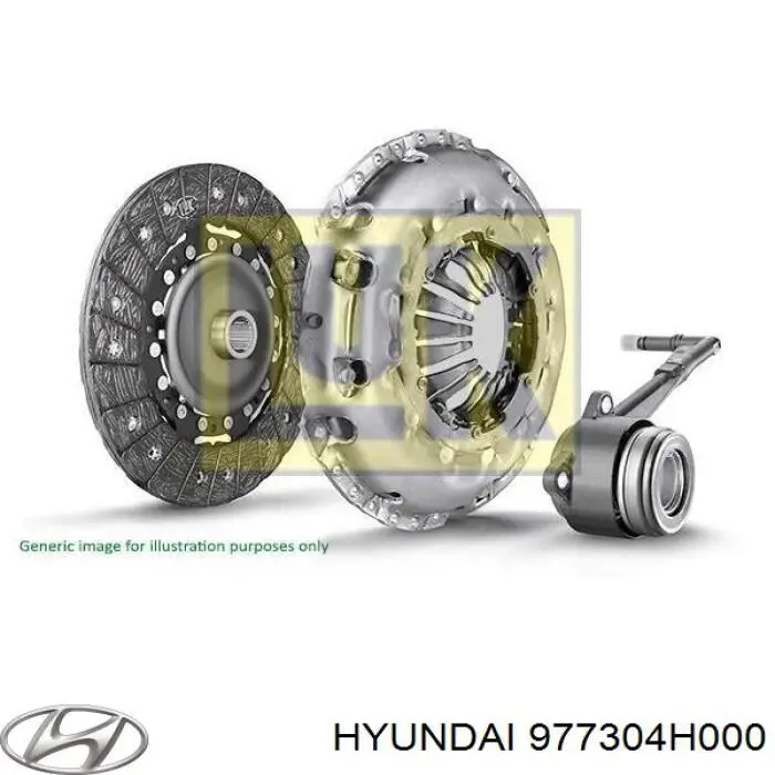 977304H000 Hyundai/Kia Ventilador elétrico de aparelho de ar condicionado montado (motor + roda de aletas)