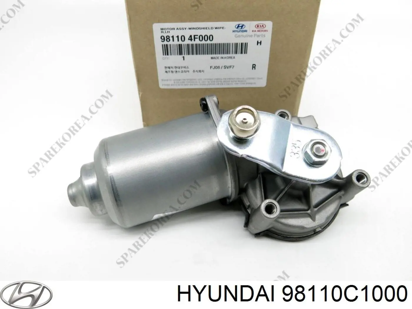 98110C1000 Hyundai/Kia Motor de limpador pára-brisas do pára-brisas
