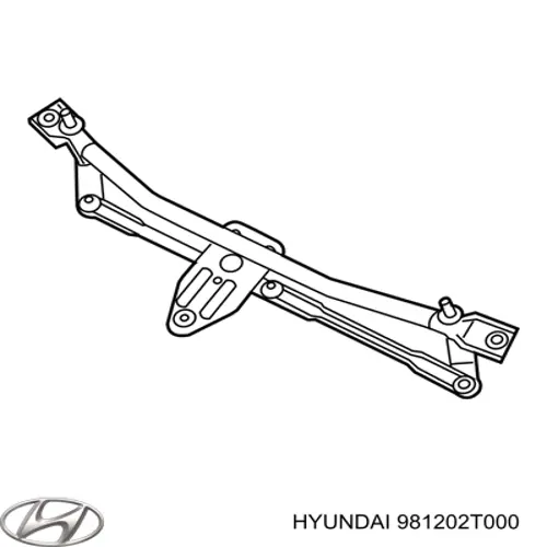 981202T000 Hyundai/Kia Trapézio de limpador pára-brisas