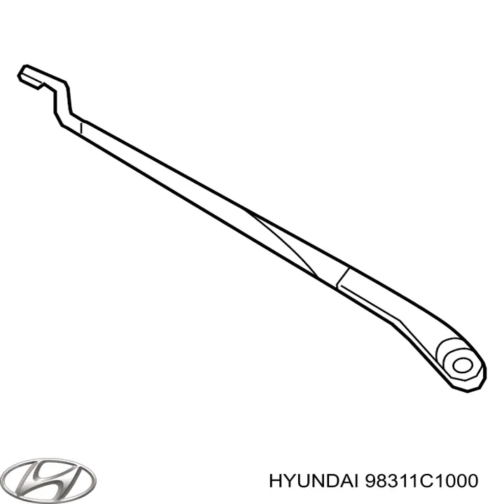 Braço de limpa-pára-brisas do pára-brisas para Hyundai Sonata VII LF
