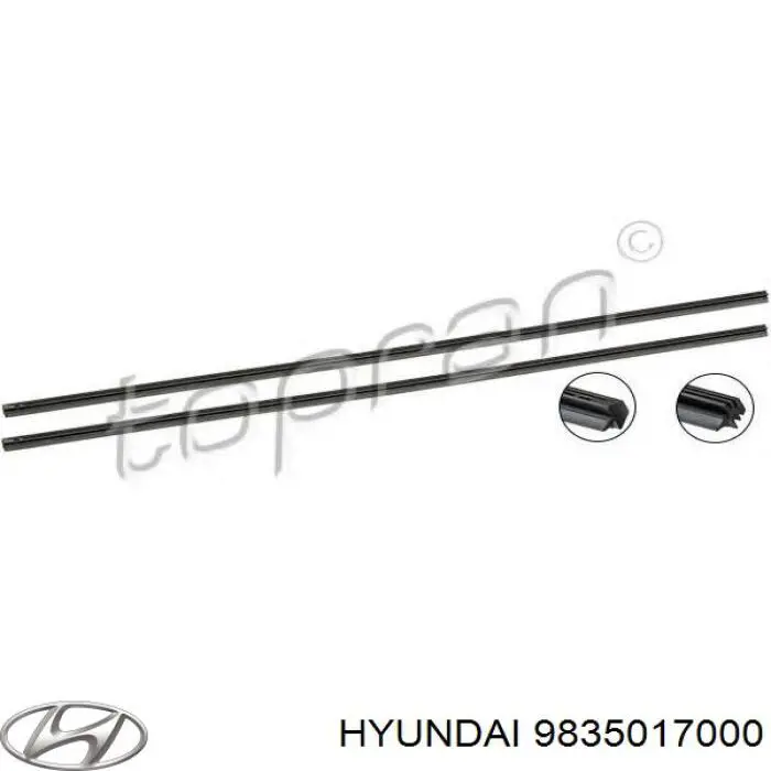 Limpa-pára-brisas do pára-brisas de condutor Hyundai/Kia 9835017000 preço, a partir de 18,79 USD