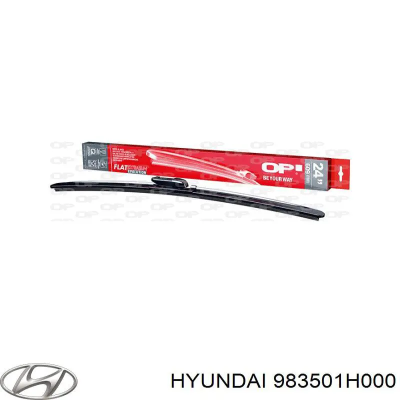 Limpa-pára-brisas do pára-brisas de condutor Hyundai/Kia 983501H000 preço, a partir de 28,09 USD