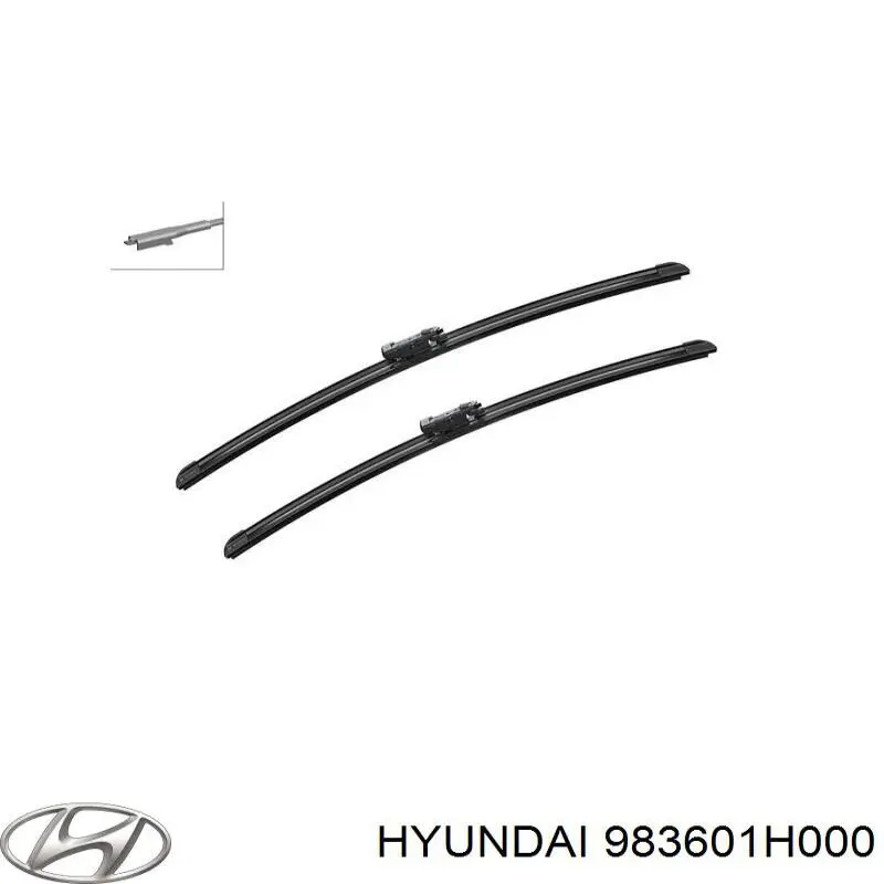 983601H000 Hyundai/Kia Limpa-pára-brisas do pára-brisas de passageiro